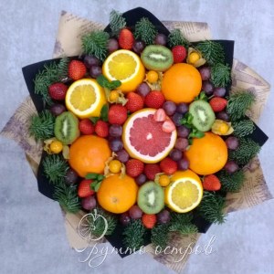 Фруктовый букет "Зимние узоры"